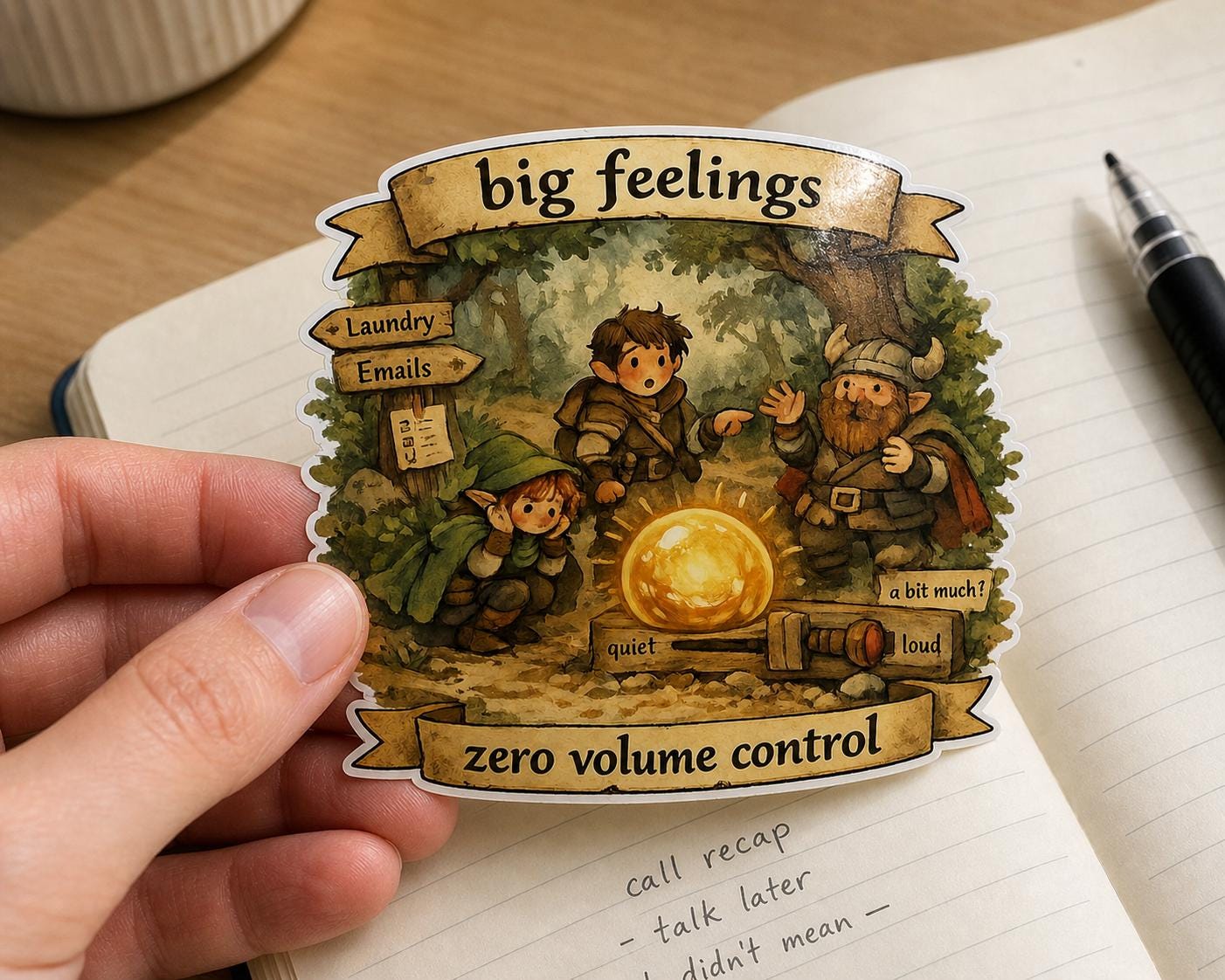 Big Feelings, Zero Volume Control Sticker