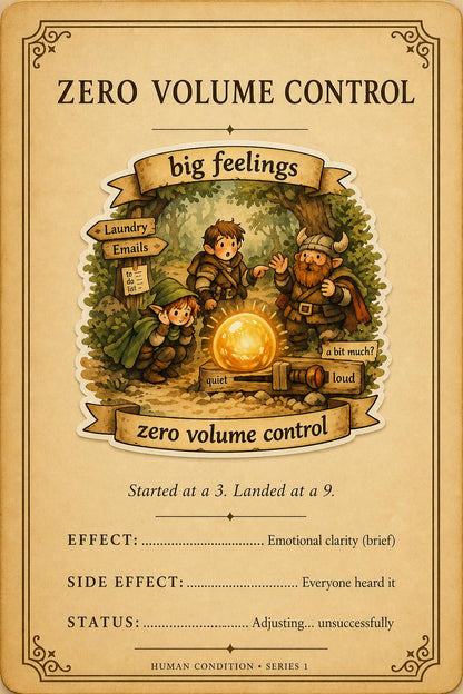 Big Feelings, Zero Volume Control Sticker