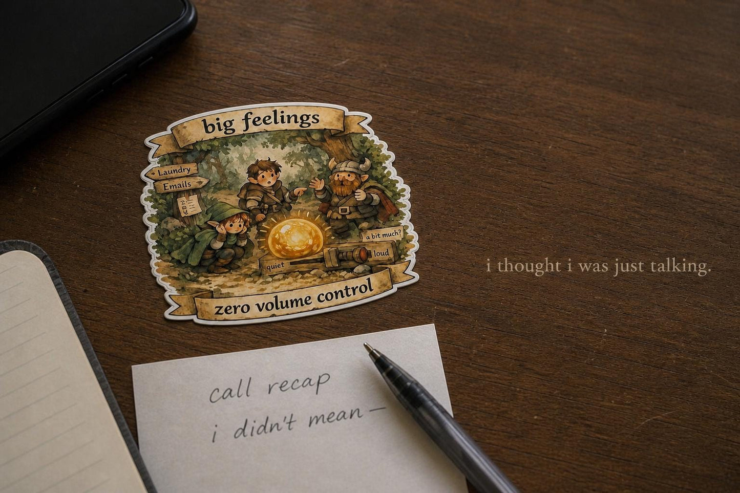 Big Feelings, Zero Volume Control Sticker