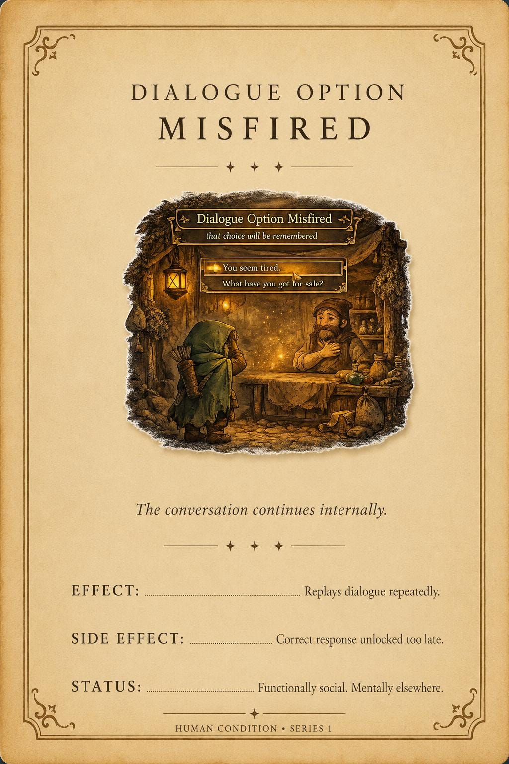Dialogue Option Misfired